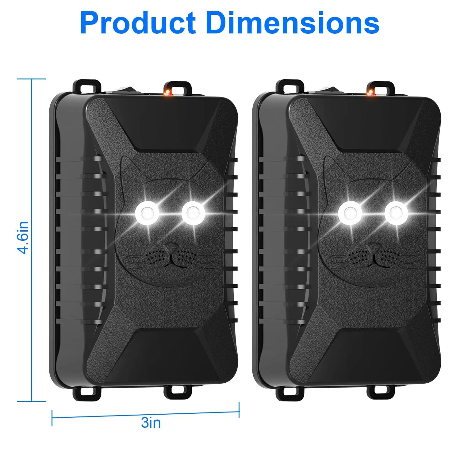 2-Pack: Under Hood Ultrasonic Repellent with 3 Power Supplies