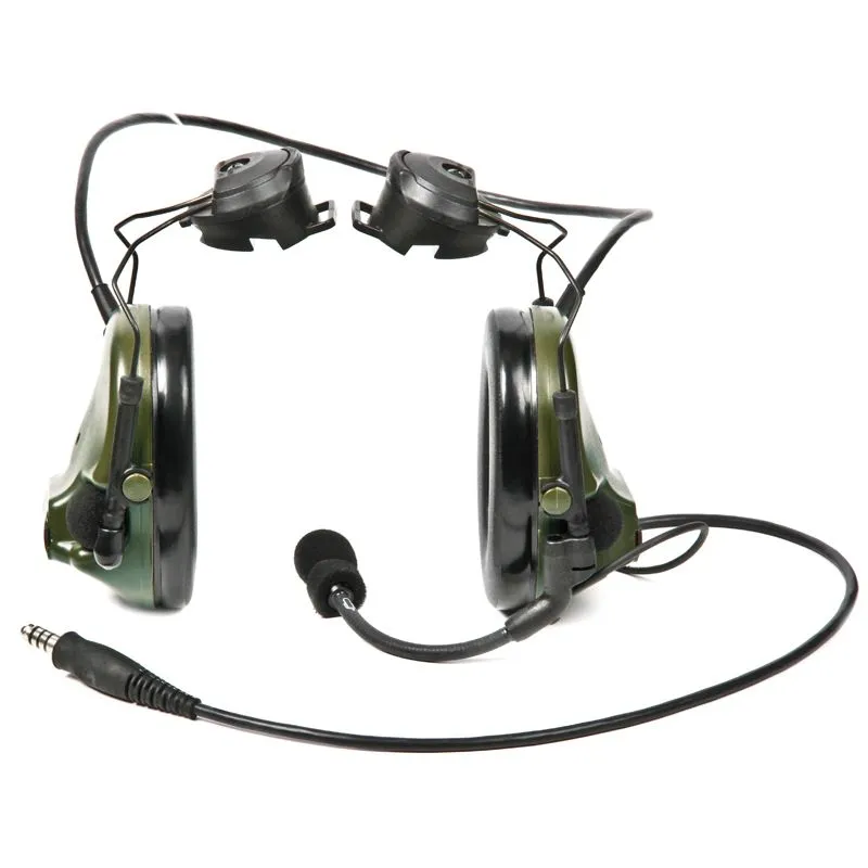 3M(TM) Peltor(TM) ComTac ACH ARC Communication Headset MT17H682P3AD-49 FG, Dual Comm, 20" Straight Single Downlead, Foliage Green, 1 ea/cs