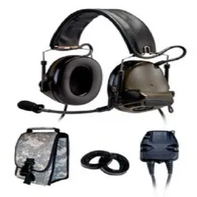 3M(TM) Peltor(TM) COMTAC(TM) III KIT - DUAL COMM - BACK BAND- COYOTE BROWN- RADIOS: AN/PRC-148, AN/PRC-152, AN/PRC-117, AN/PRC-119