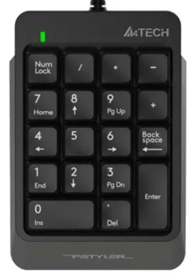 A4Tech FK13M FStyler Sleek Numeric Keypad (Black)   70cm Retractable Cable