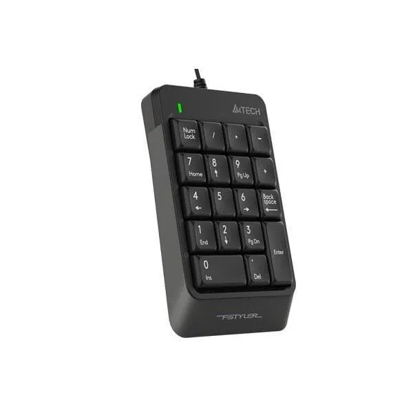 A4Tech FK13M FStyler Sleek Numeric Keypad (Black)   70cm Retractable Cable