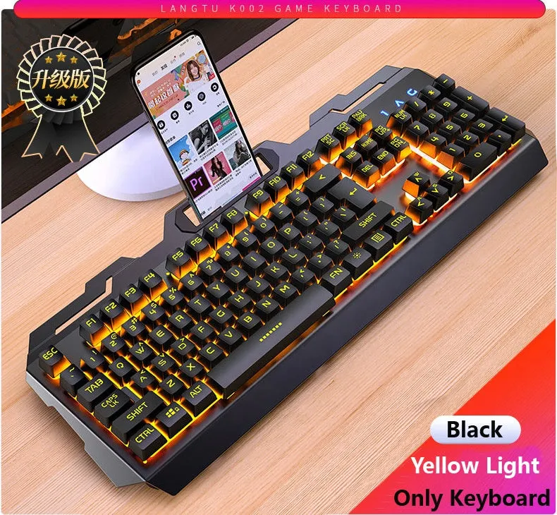 A9 RGB Backlit Wired USB Gaming Keyboard & Mouse Combo Mechanical Laser 104-key