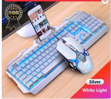 A9 RGB Backlit Wired USB Gaming Keyboard & Mouse Combo Mechanical Laser 104-key