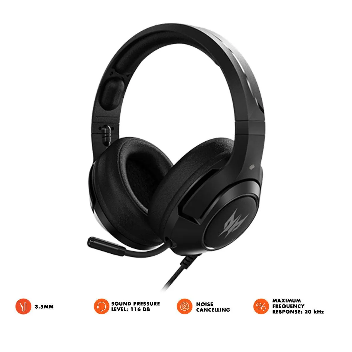 Acer Predator Galea 350 Gaming Headset With 7.1 Surround Sound (Black) (PHW920)