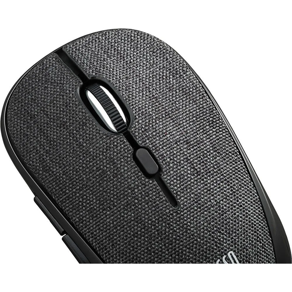 Adesso iMouse S80B Wireless Fabric Optical Mini Mouse (Black)