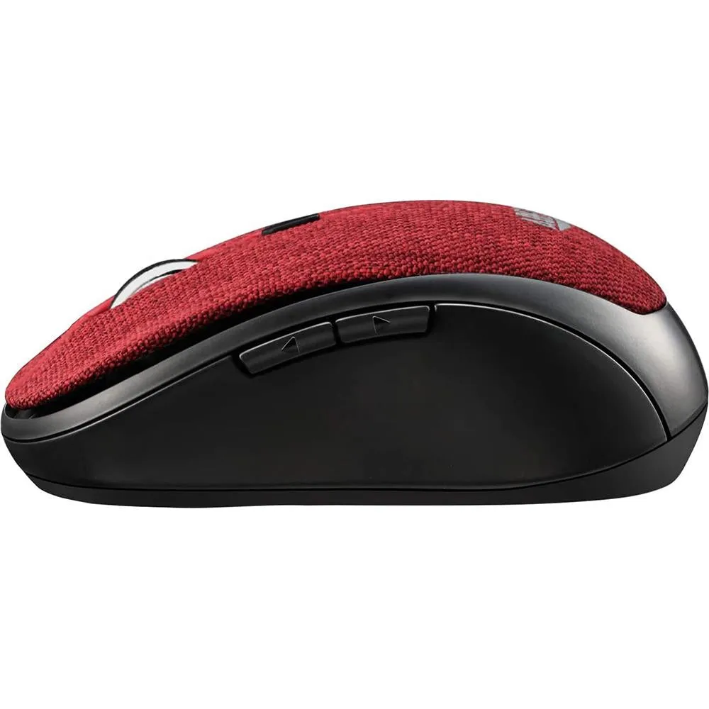 Adesso iMouse S80R Wireless Fabric Optical Mini Mouse (Red)