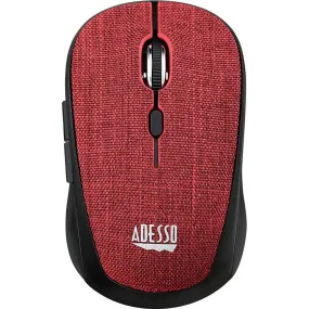 Adesso iMouse S80R Wireless Fabric Optical Mini Mouse (Red)