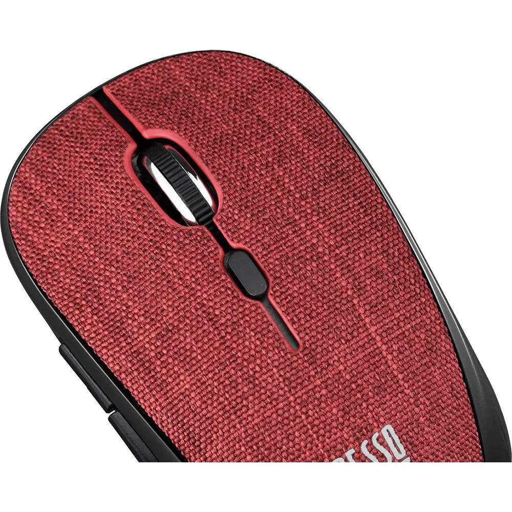 Adesso iMouse S80R Wireless Fabric Optical Mini Mouse (Red)