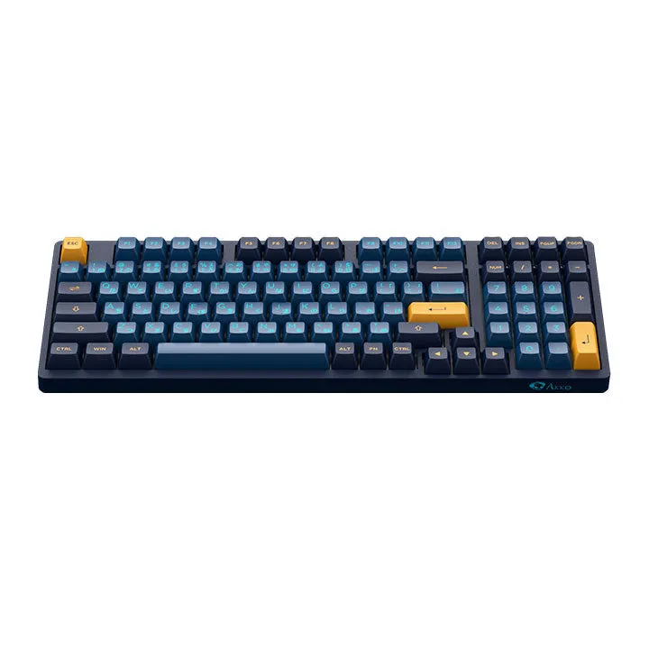 Akko 3098 Macaw Hiragana Version RGB Full Size Hot-Swappable Mechanical Keyboard (Akko CS Lavender Purple)