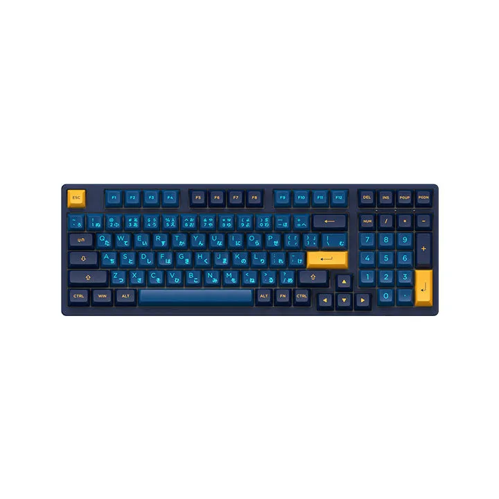 Akko 3098 Macaw Hiragana Version RGB Full Size Hot-Swappable Mechanical Keyboard (Akko CS Lavender Purple)