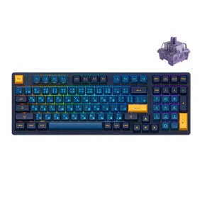 Akko 3098 Macaw Hiragana Version RGB Full Size Hot-Swappable Mechanical Keyboard (Akko CS Lavender Purple)