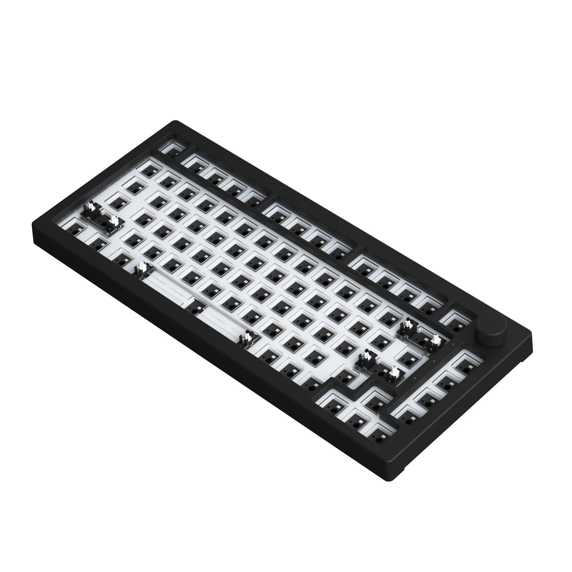 Akko 5075S Barebone Custom Mechanical Keyboard Hot-Swappable DIY Kit Gasket Mount (Dark Night)