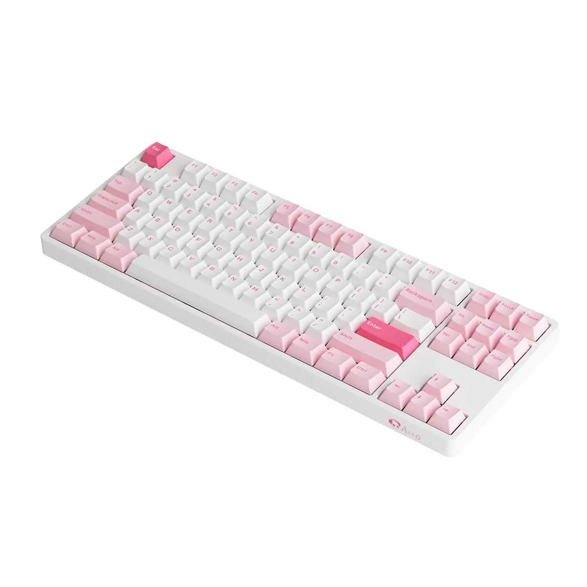 Akko 5087S Via RGB Hot-Swappable Mechanical Keyboard Prunus Lannesiana (Gateron Orange-Lubed)