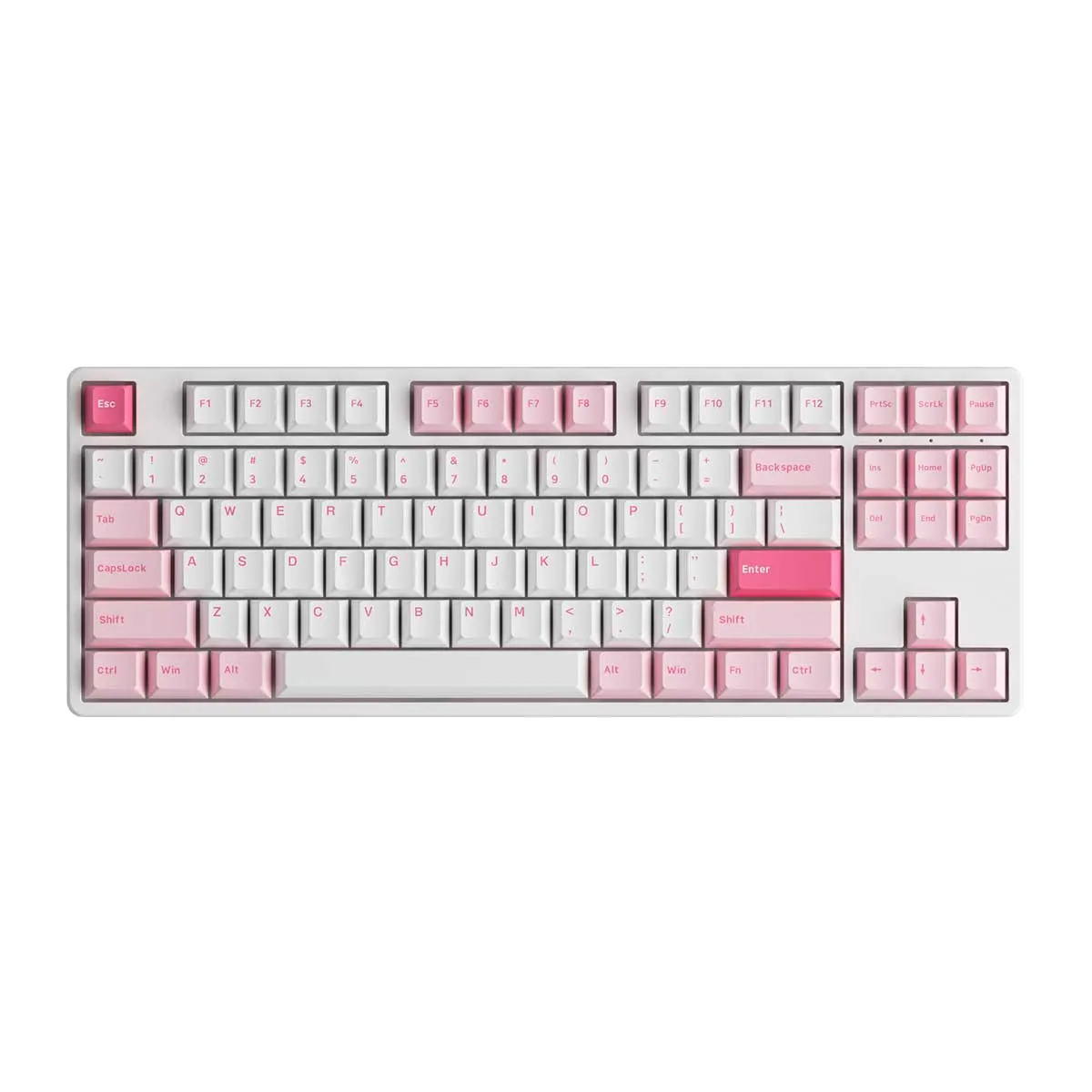 Akko 5087S Via RGB Hot-Swappable Mechanical Keyboard Prunus Lannesiana (Gateron Orange-Lubed)