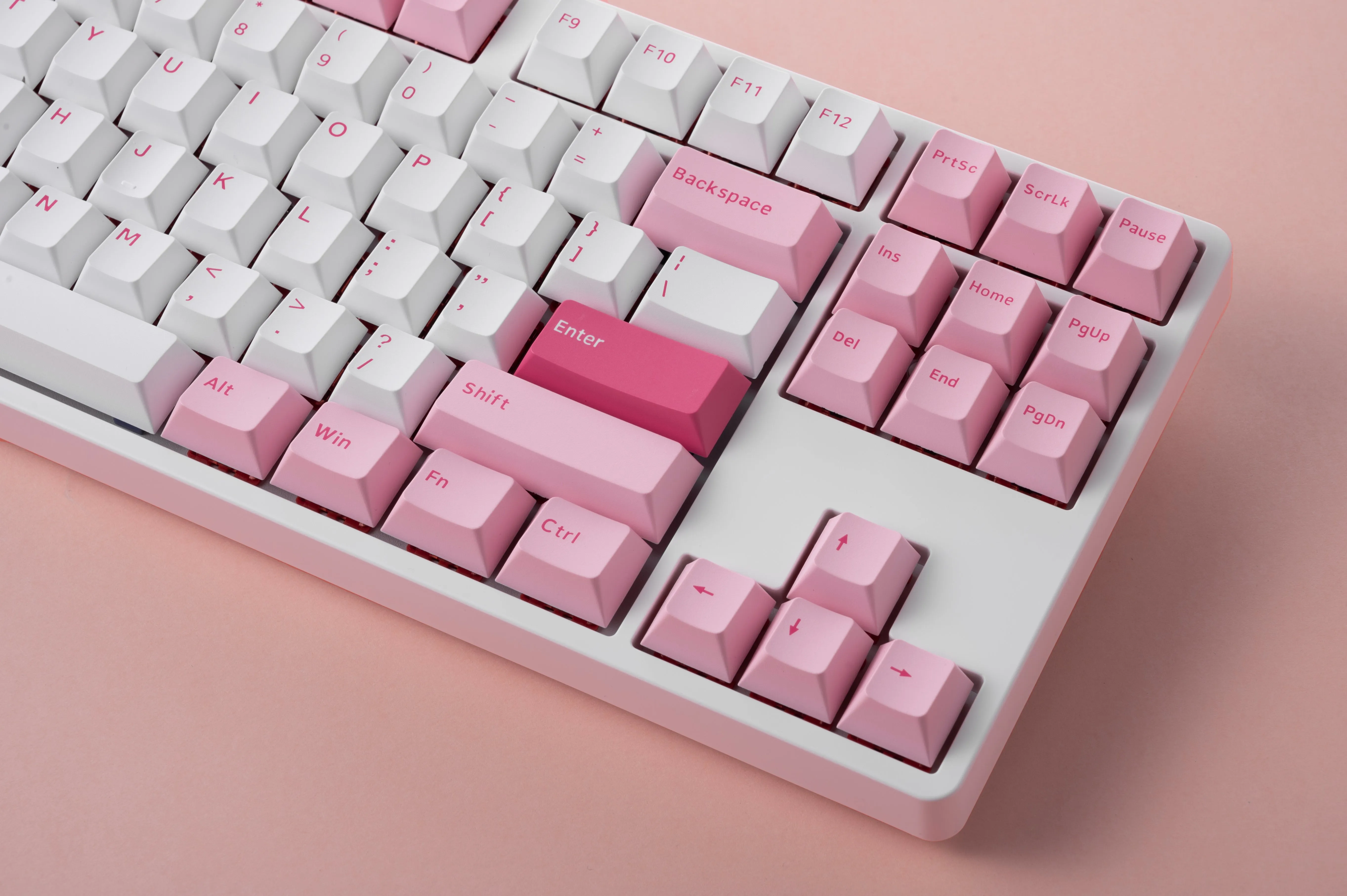 Akko 5087S Via RGB Hot-Swappable Mechanical Keyboard Prunus Lannesiana (Gateron Orange-Lubed)