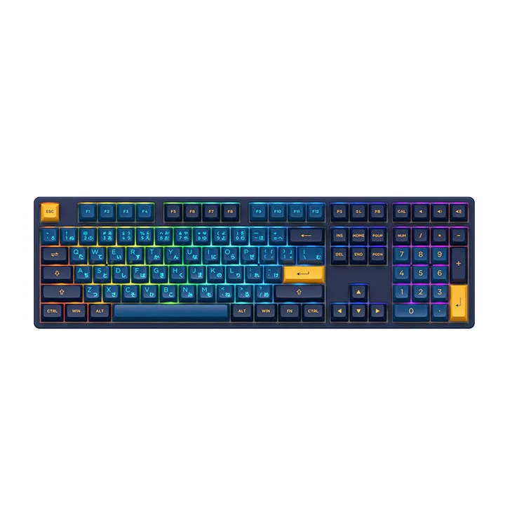 Akko 5108 Macaw Hiragana Version RGB Full Size Hot-Swappable Mechanical Keyboard (Akko CS Lavender Purple)