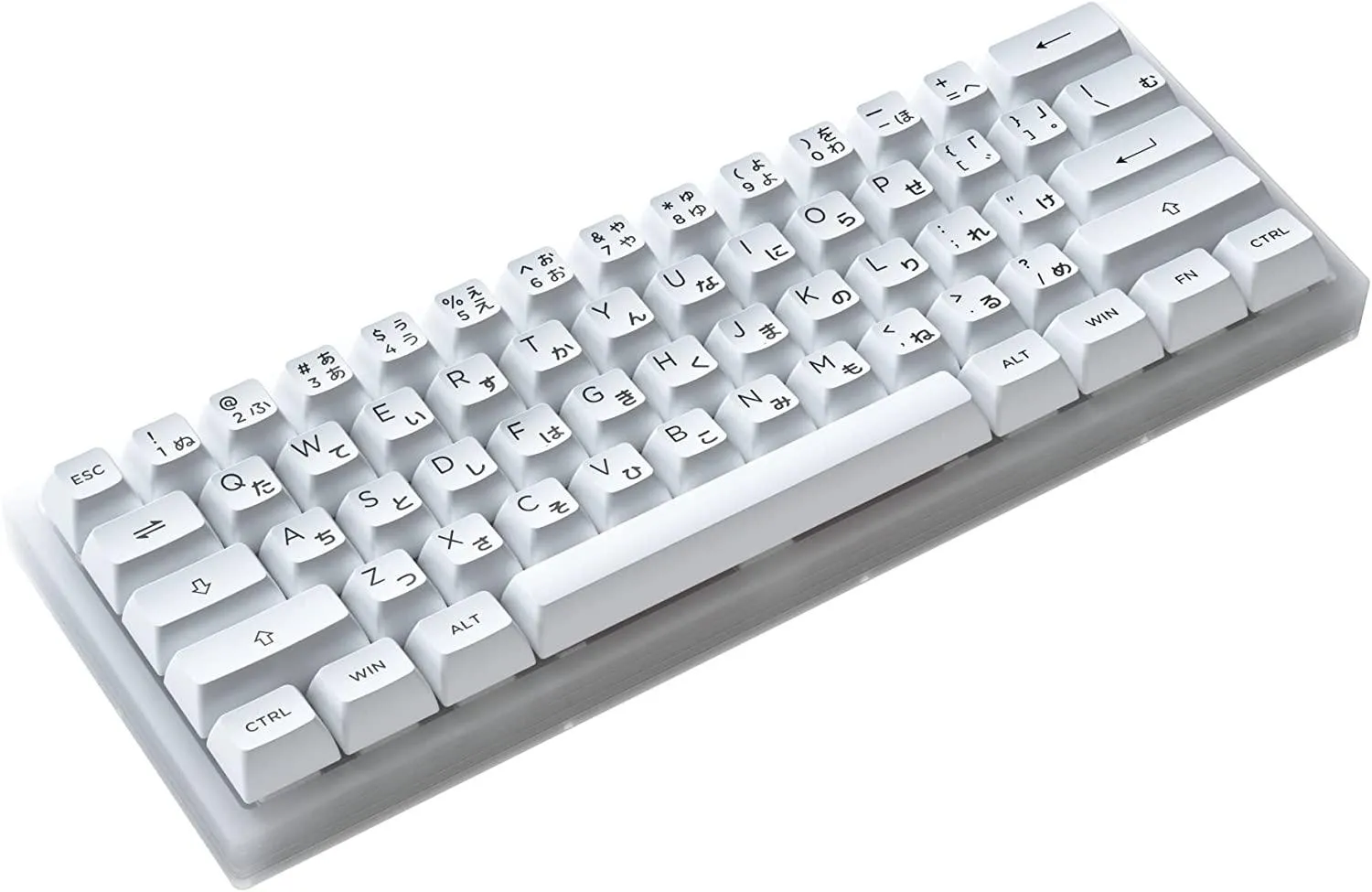 AKKO ACR61 COMBO RGB HOT-SWAPPABLE ACRYLIC MECHANICAL KEYBOARD BLACK ON WHITE (JELLY WHITE SWITCH)