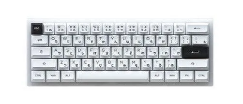 AKKO ACR61 COMBO RGB HOT-SWAPPABLE ACRYLIC MECHANICAL KEYBOARD BLACK ON WHITE (JELLY WHITE SWITCH)