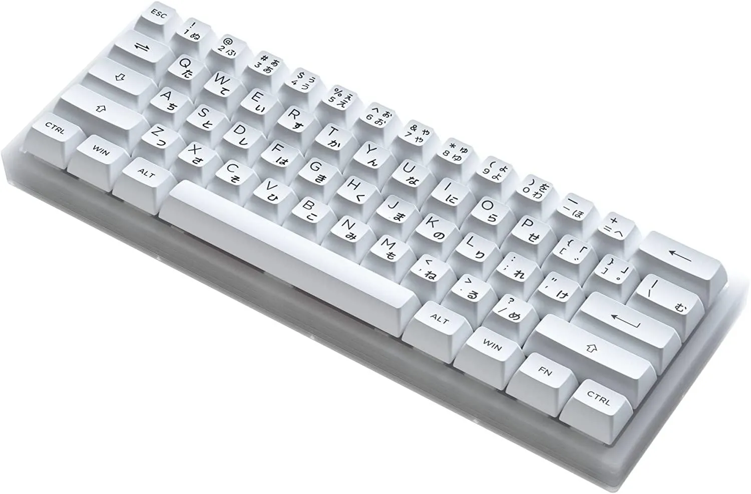 AKKO ACR61 COMBO RGB HOT-SWAPPABLE ACRYLIC MECHANICAL KEYBOARD BLACK ON WHITE (JELLY WHITE SWITCH)