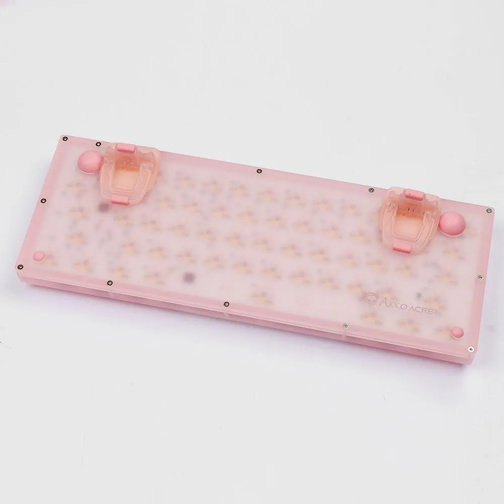 AKKO ACR61 COMBO RGB HOT-SWAPPABLE ACRYLIC MECHANICAL KEYBOARD PRUNUS LANNESIANA (JELLY PINK SWITCH)