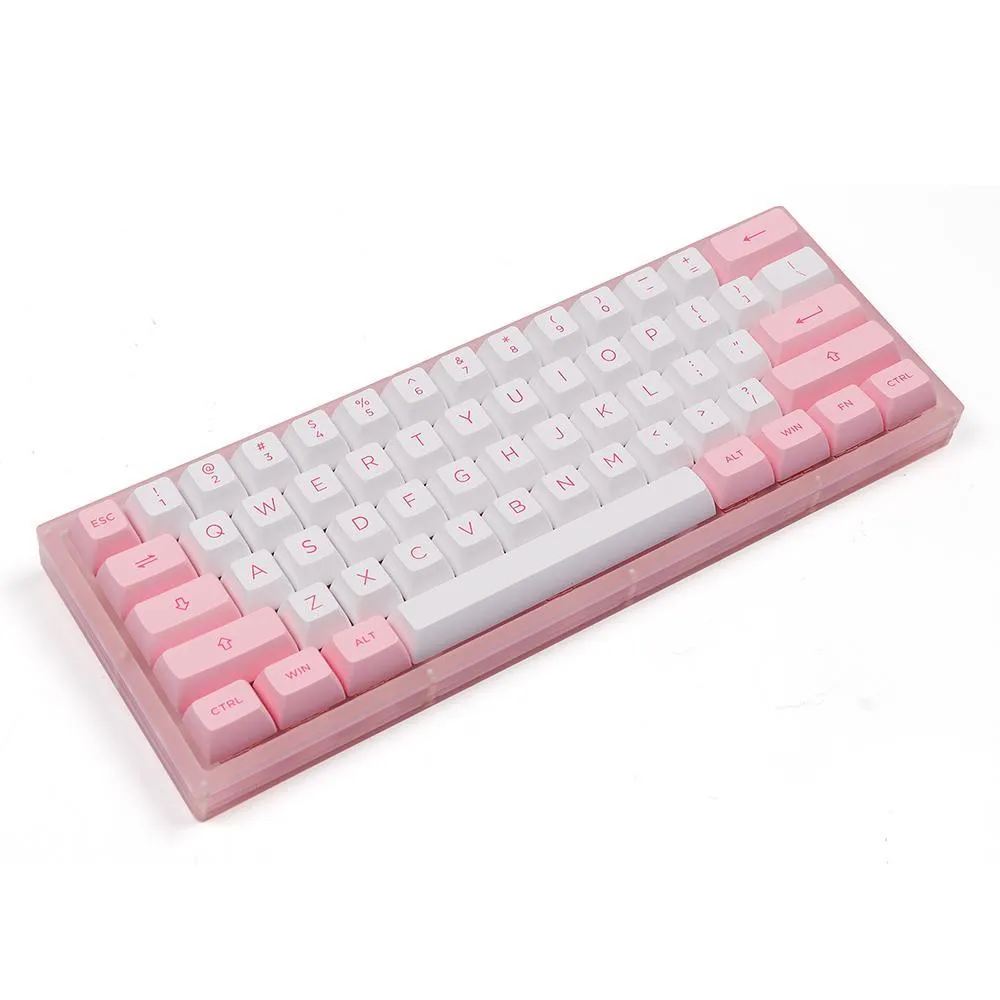 AKKO ACR61 COMBO RGB HOT-SWAPPABLE ACRYLIC MECHANICAL KEYBOARD PRUNUS LANNESIANA (JELLY PINK SWITCH)