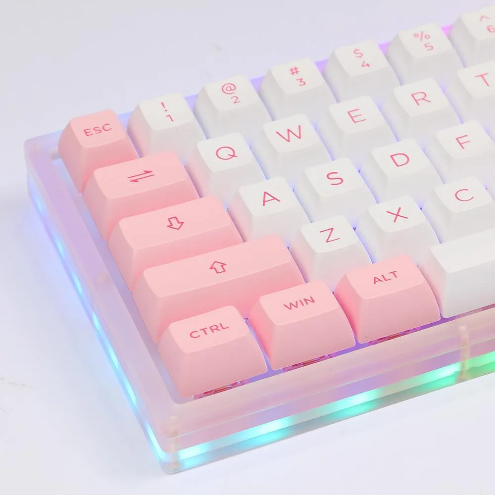 AKKO ACR61 COMBO RGB HOT-SWAPPABLE ACRYLIC MECHANICAL KEYBOARD PRUNUS LANNESIANA (JELLY PINK SWITCH)