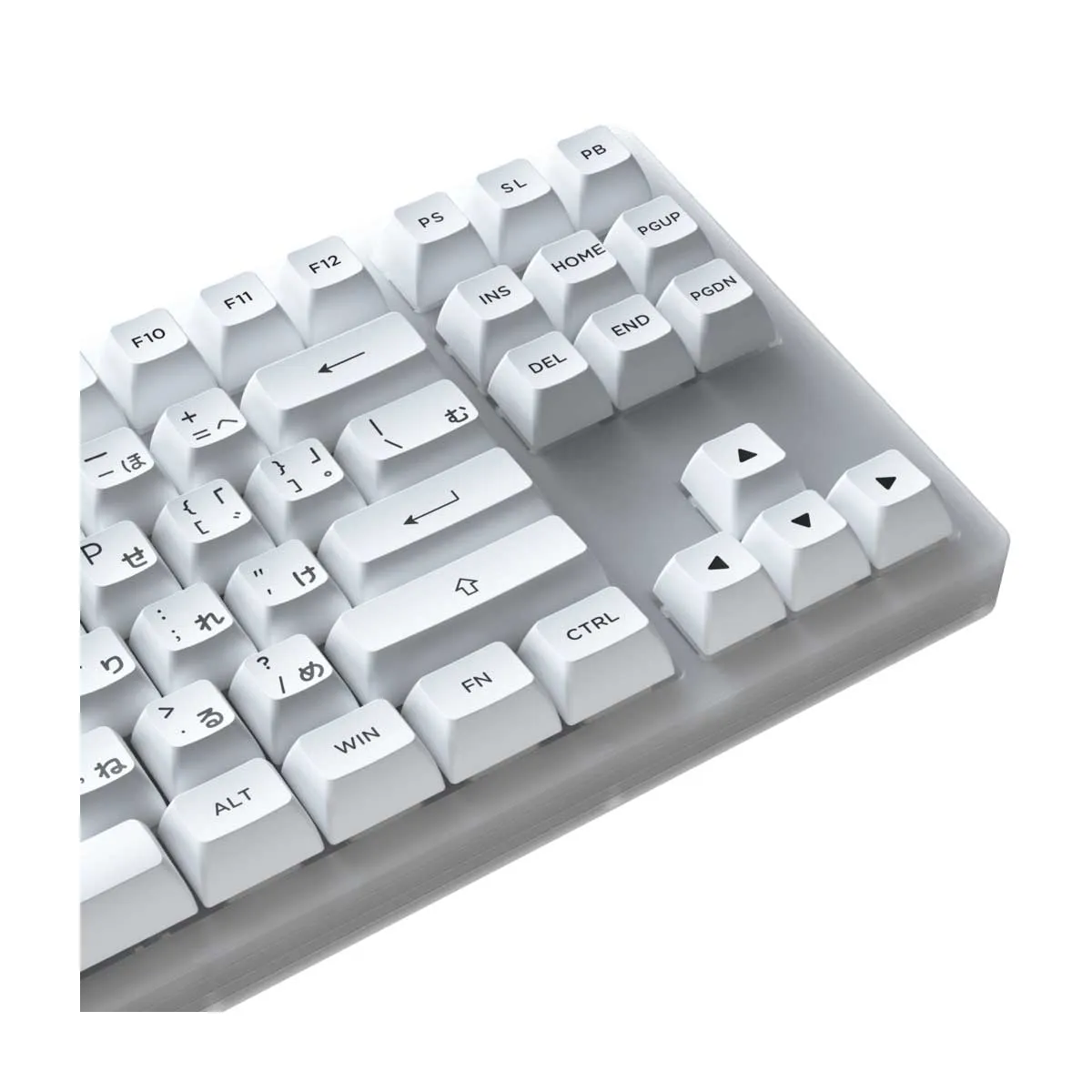 AKKO ACR87 COMBO RGB HOT-SWAPPABLE ACRYLIC MECHANICAL KEYBOARD BLACK ON WHITE (JELLY WHITE SWITCH)