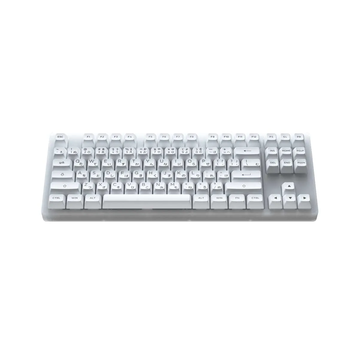 AKKO ACR87 COMBO RGB HOT-SWAPPABLE ACRYLIC MECHANICAL KEYBOARD BLACK ON WHITE (JELLY WHITE SWITCH)