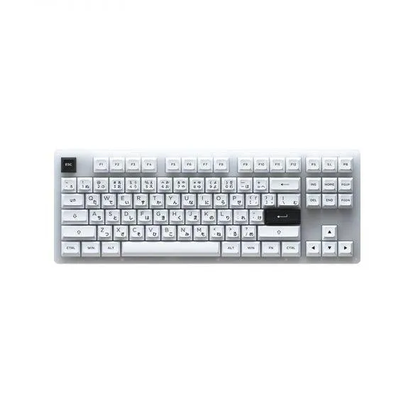 AKKO ACR87 COMBO RGB HOT-SWAPPABLE ACRYLIC MECHANICAL KEYBOARD BLACK ON WHITE (JELLY WHITE SWITCH)