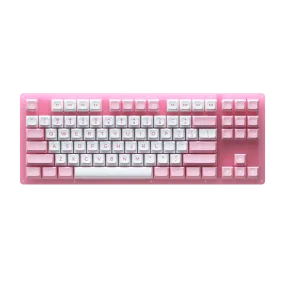 AKKO ACR87 COMBO RGB HOT-SWAPPABLE ACRYLIC MECHANICAL KEYBOARD PRUNUS LANNESIANA (JELLY PINK)