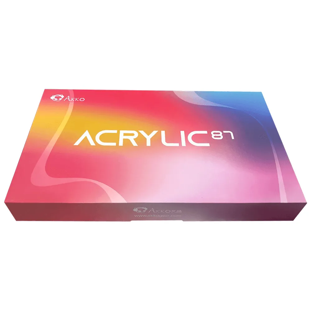 AKKO ACR87 COMBO RGB HOT-SWAPPABLE ACRYLIC MECHANICAL KEYBOARD PRUNUS LANNESIANA (JELLY PINK)