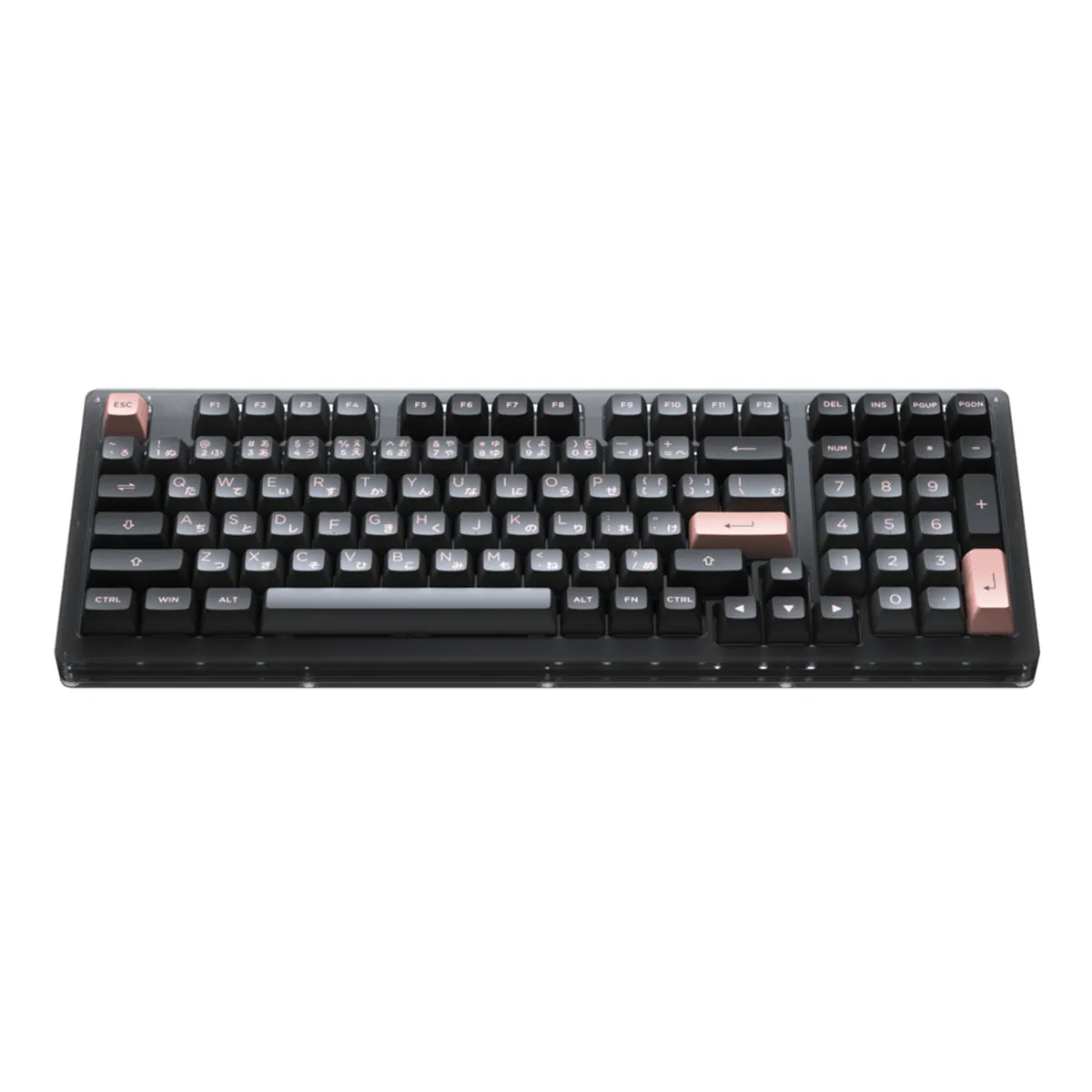 AKKO ACR98 COMBO RGB HOT-SWAPPABLE ACRYLIC MECHANICAL KEYBOARD BLACK & PINK (JELLY BLACK SWITCH)