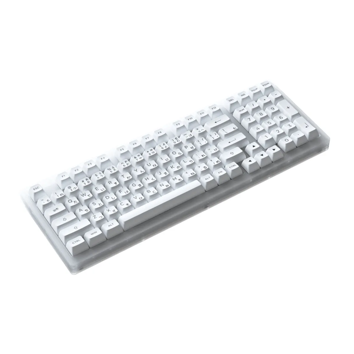 AKKO ACR98 COMBO RGB HOT-SWAPPABLE ACRYLIC MECHANICAL KEYBOARD BLACK ON WHITE (JELLY WHITE SWITCH)