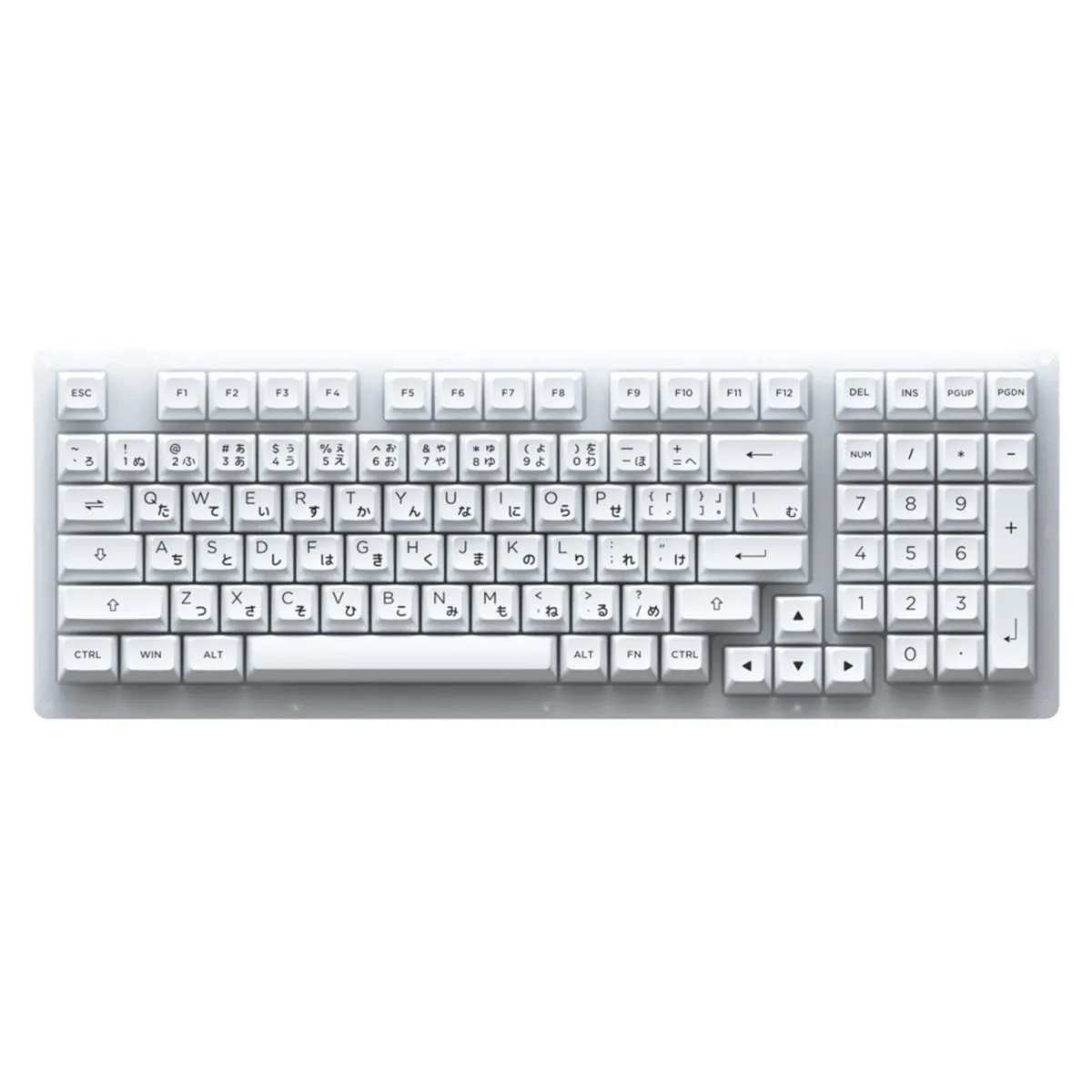 AKKO ACR98 COMBO RGB HOT-SWAPPABLE ACRYLIC MECHANICAL KEYBOARD BLACK ON WHITE (JELLY WHITE SWITCH)