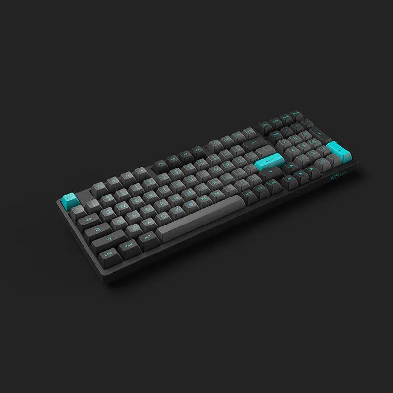 AKKO Black & Cyan 3098N Multi-Modes RGB Mechanical Keyboard (TTC Flame Red Switch)