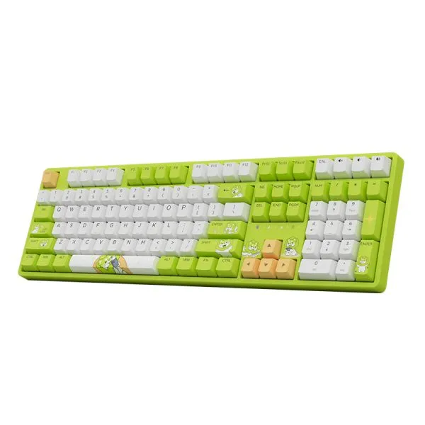 Akko Cabbage Dog 5108B Plus Multi-Mode RGB Hot-Swappable Mechanical Keyboard (Akko V3 Cream Yellow Pro)