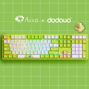 Akko Cabbage Dog 5108B Plus Multi-Mode RGB Hot-Swappable Mechanical Keyboard (Akko V3 Cream Yellow Pro)