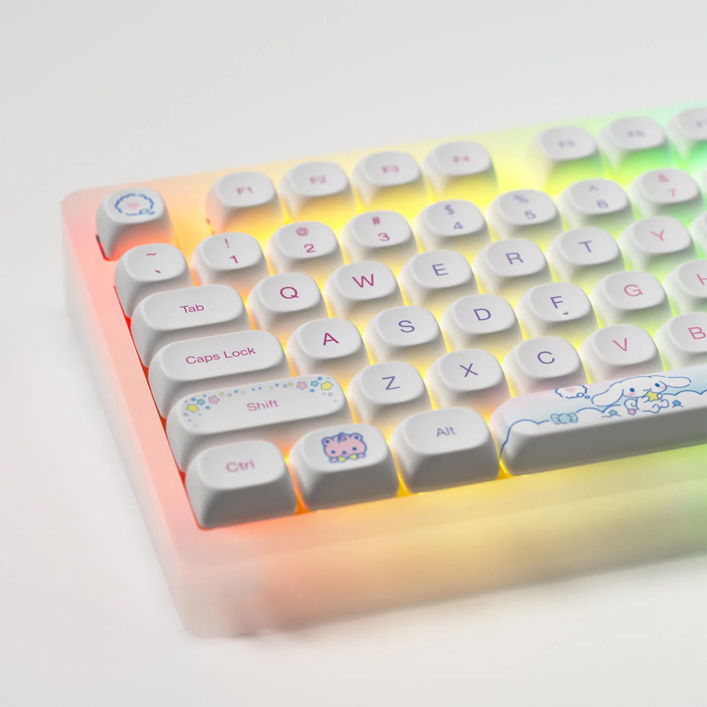 Akko Cinnamoroll ACR Top 75B Acrylic Case Multi-Mode RGB Hot-Swappable Mechanical Keyboard (Akko V3 Piano Pro Switch)