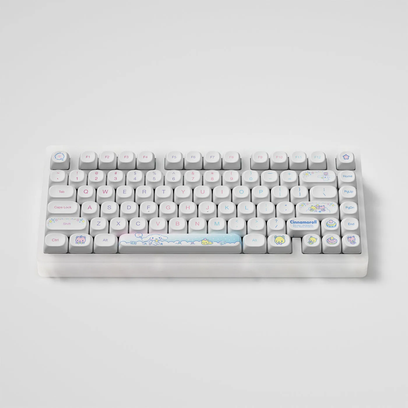 Akko Cinnamoroll ACR Top 75B Acrylic Case Multi-Mode RGB Hot-Swappable Mechanical Keyboard (Akko V3 Piano Pro Switch)