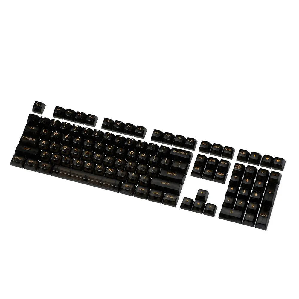 AKKO Clear Black Transparent Keycaps Set ASA 155 Keys