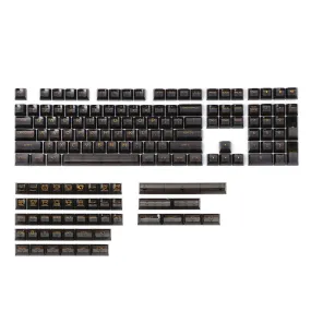 AKKO Clear Black Transparent Keycaps Set ASA 155 Keys