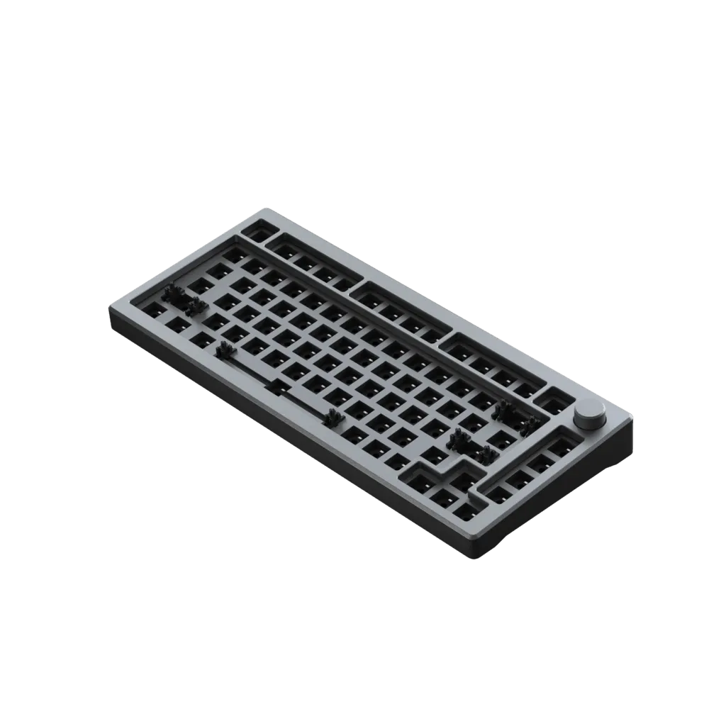 AKKO MOD007 RGB MECHANICAL KEYBOARD HOT-SWAPPABLE DIY KIT GASKET MOUNT WITH 82-KEY LAYOUT (GRAY)