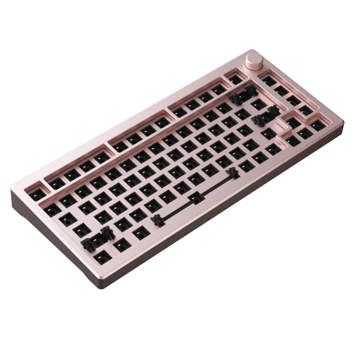 Akko MOD007 RGB Mechanical Keyboard Hot-Swappable DIY Kit Gasket Mount With 82-Key Layout (Pink)