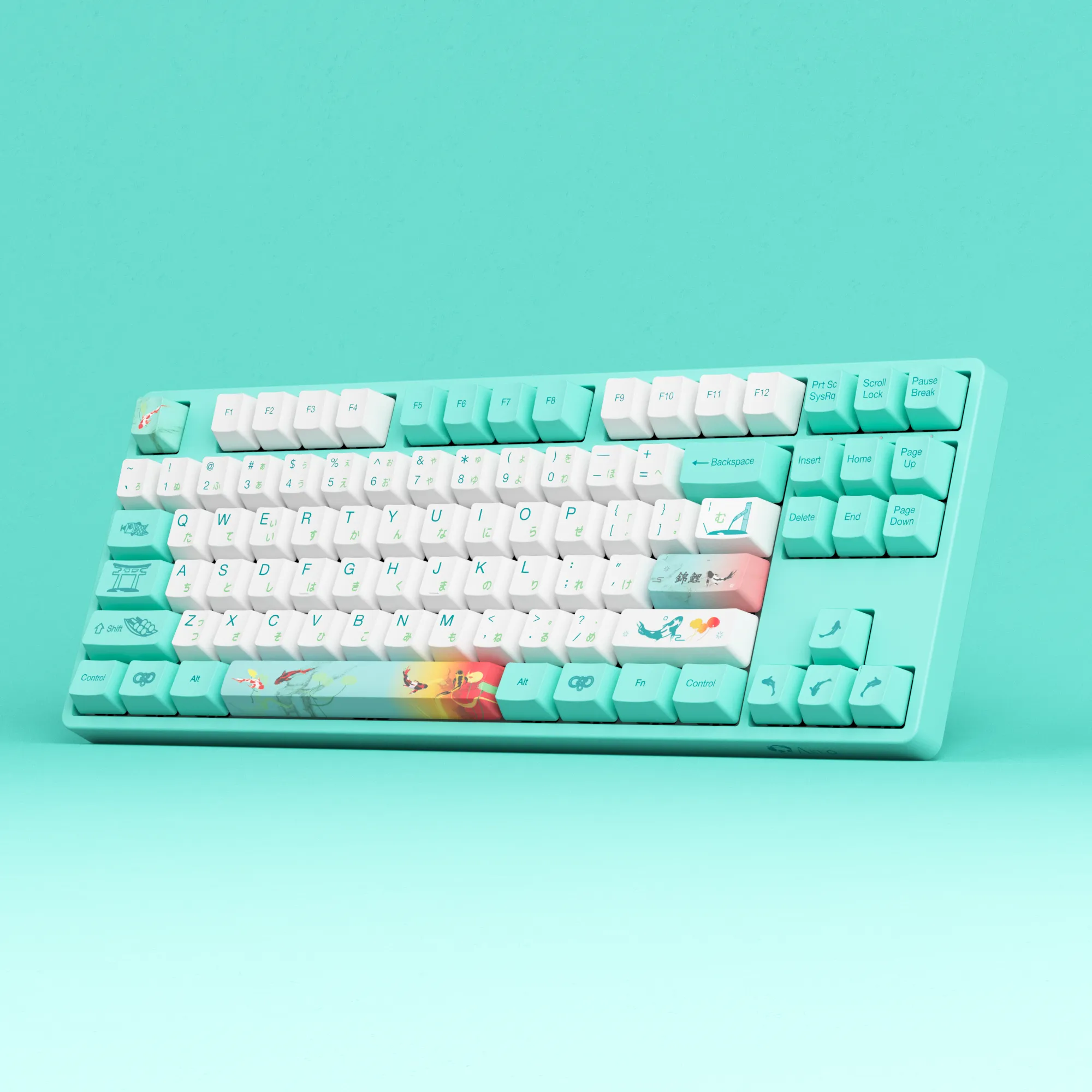 Akko Monets Pond 5087S VIA QMK Wired RGB Hot-Swappable Mechanical Keyboard (Akko V3 Cream Yellow Pro)