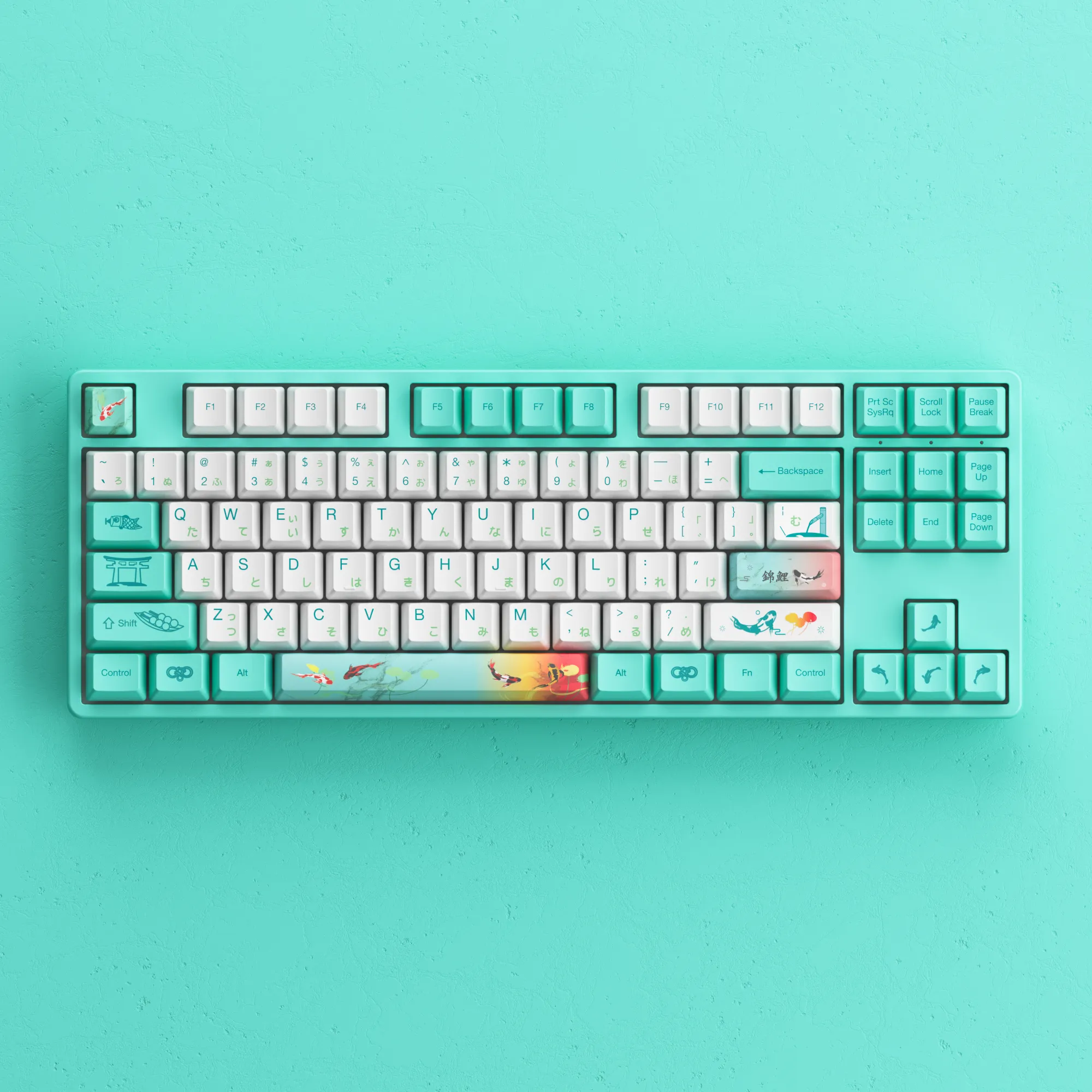 Akko Monets Pond 5087S VIA QMK Wired RGB Hot-Swappable Mechanical Keyboard (Akko V3 Cream Yellow Pro)