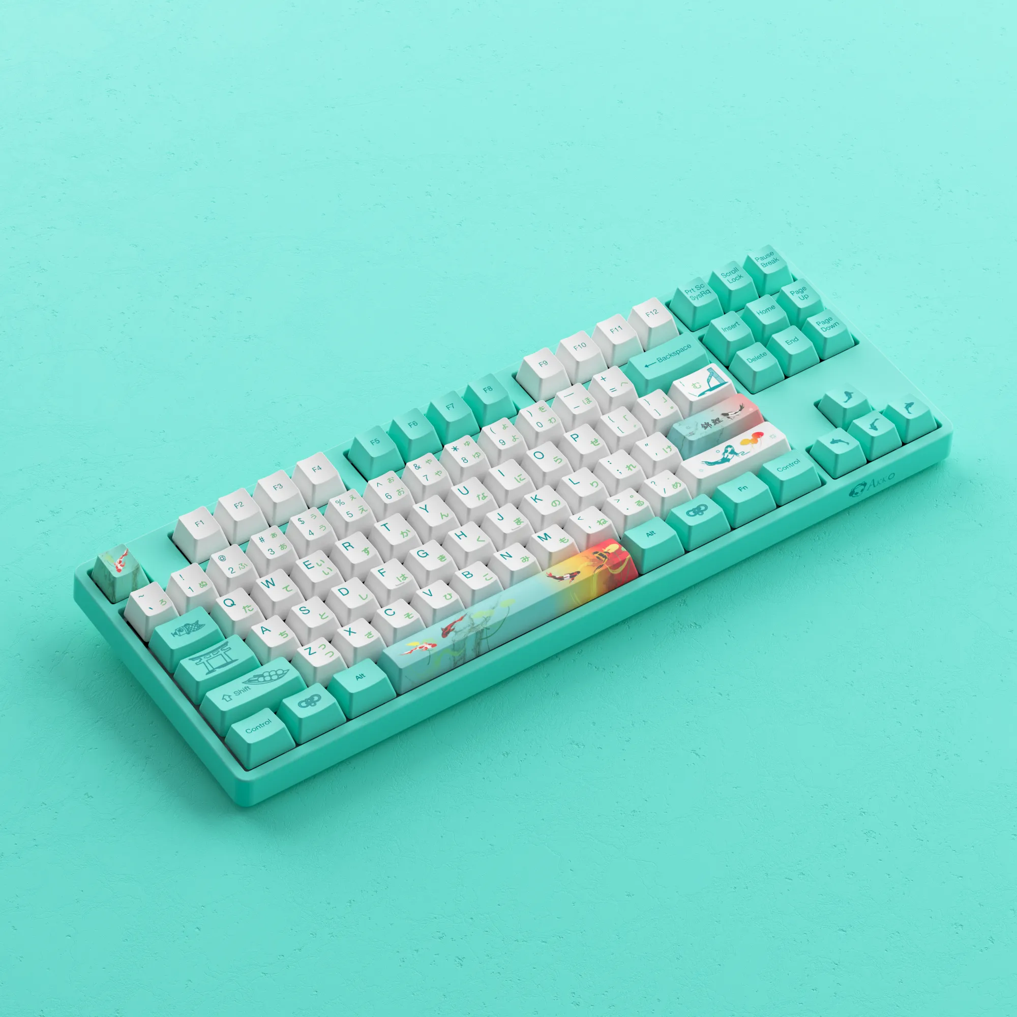 Akko Monets Pond 5087S VIA QMK Wired RGB Hot-Swappable Mechanical Keyboard (Akko V3 Cream Yellow Pro)