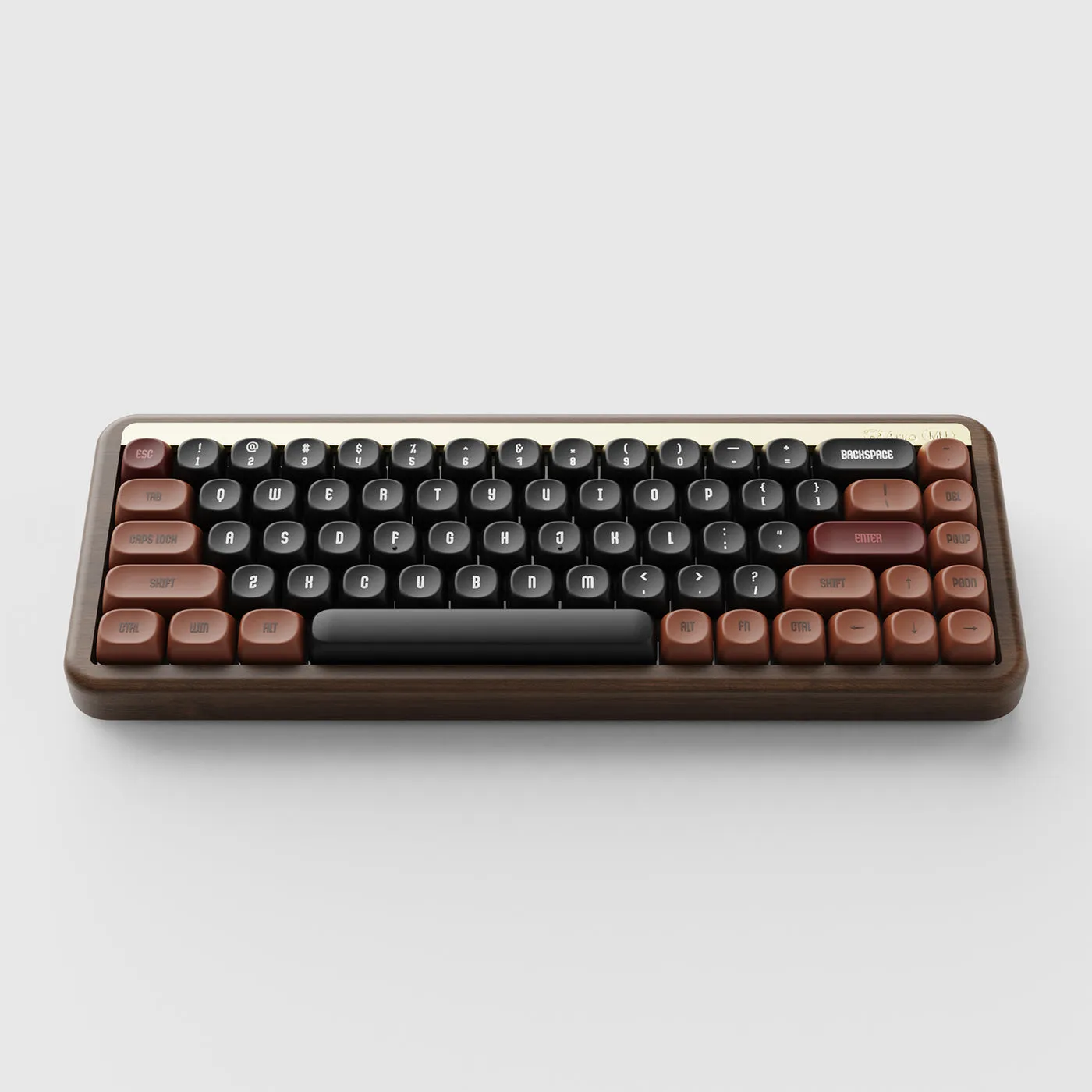 Akko MU01 Autumn Walnut Wood Case Multi-Mode RGB Hot-Swappable Mechanical Keyboard