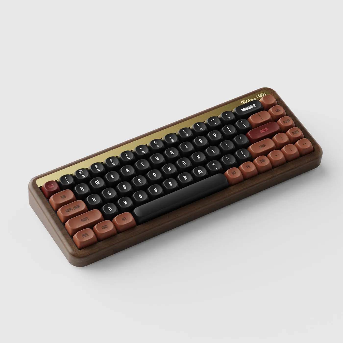 Akko MU01 Autumn Walnut Wood Case Multi-Mode RGB Hot-Swappable Mechanical Keyboard