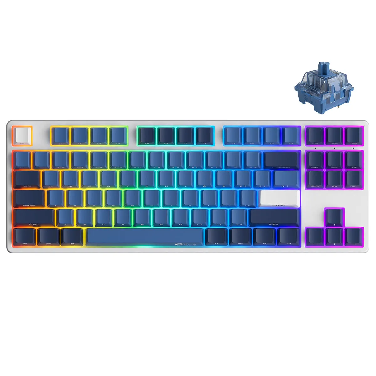 Akko Ocean Star 5087S SP VIA RGB Hot-Swappable Mechanical Keyboard (Akko CS Ocean Blue)