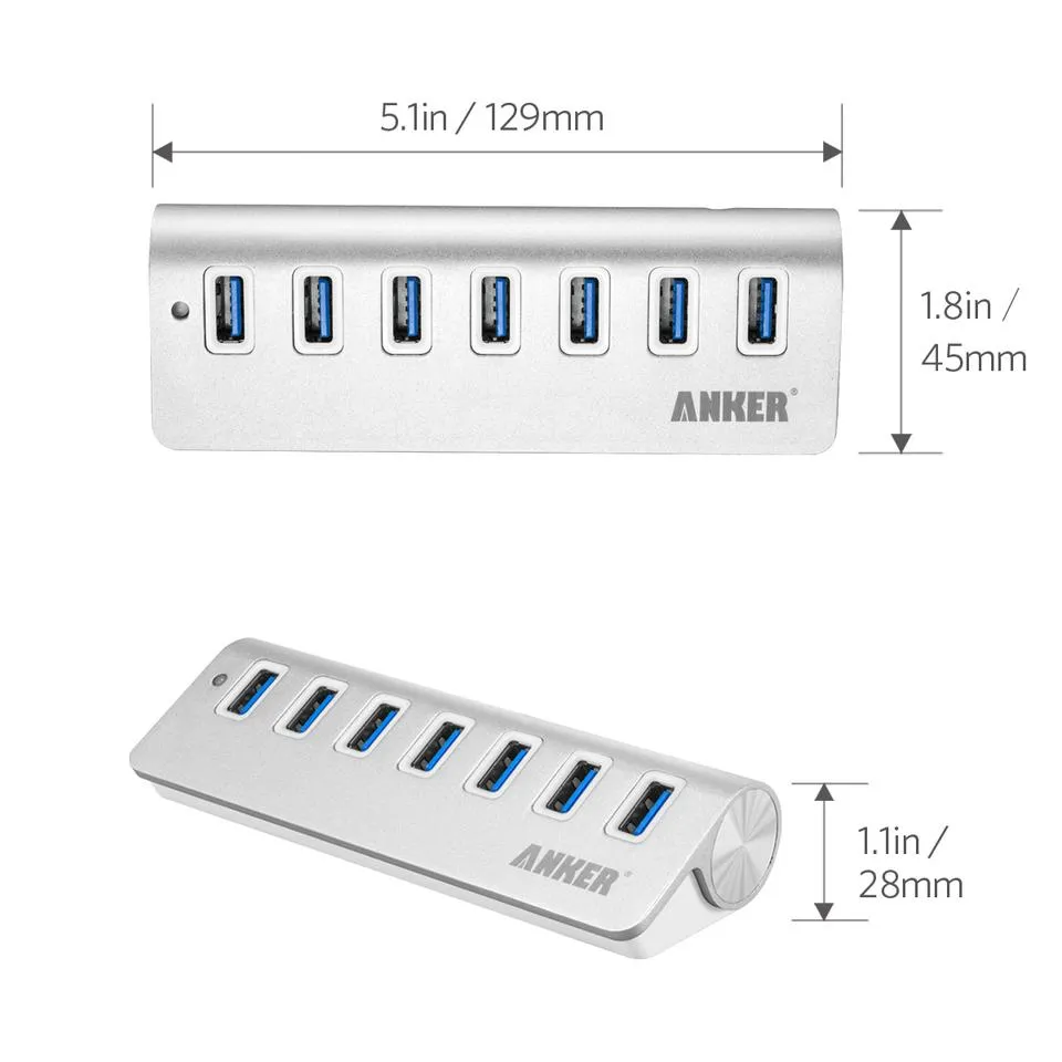 Anker Aluminum 7-Port USB 3.0 Hub